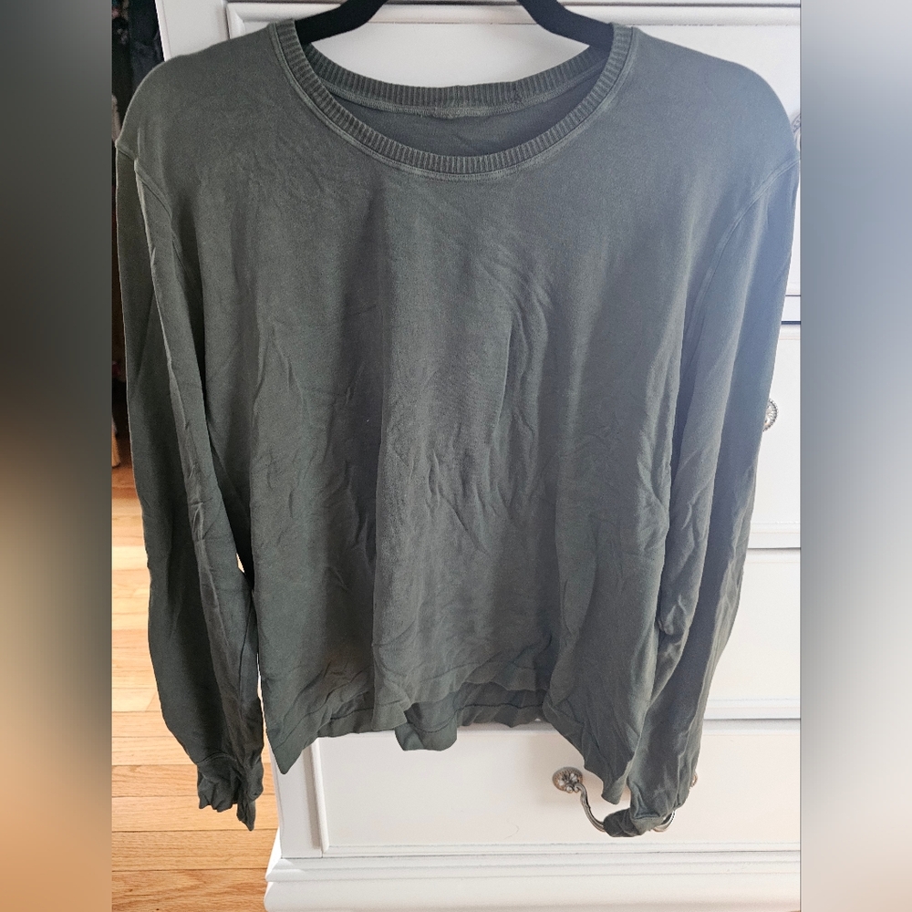 Spiritual Gangster Dark Green Crewneck Longsleeve